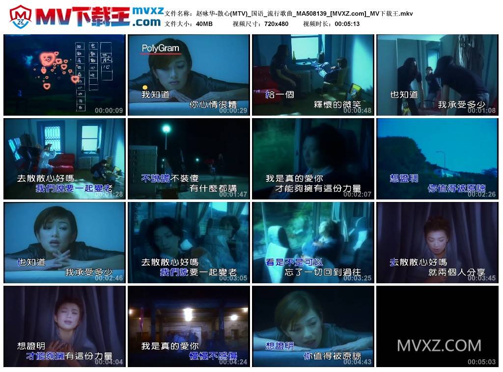 赵咏华-散心(MTV)_国语_流行歌曲_MA508139
